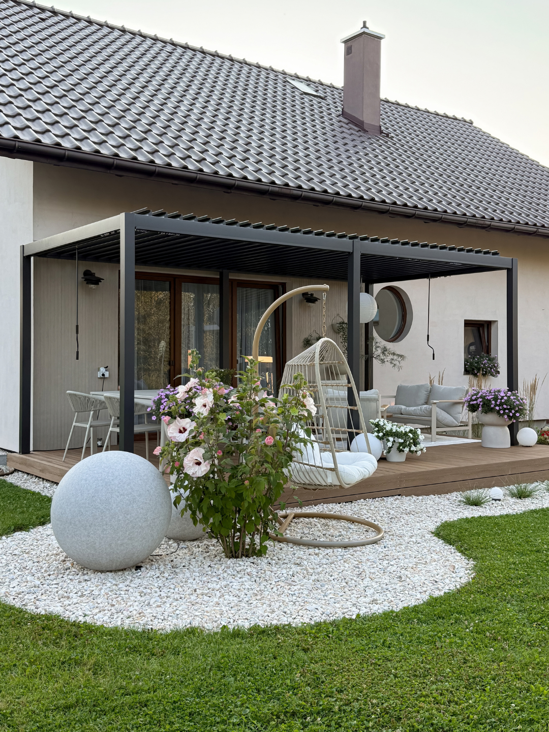 Pergola ogrodowa Primary Anthracite 3 × 5,8 m Gutroof